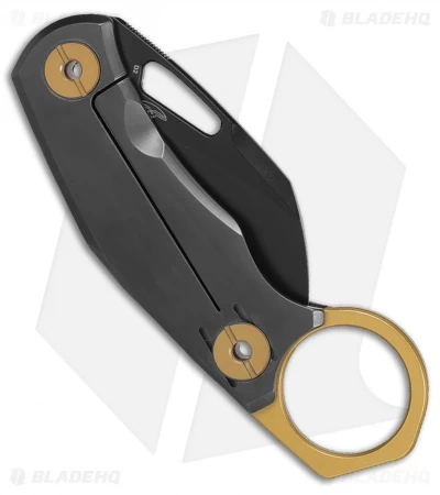 Real Steel Knives Shade Hawkbill Karambit Knife Black G-10 (2.2" Black) - Image 3