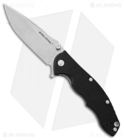 Real Steel T101 Thor Liner Lock Knife Black G-10 (3.75" Stonewash) RS7521