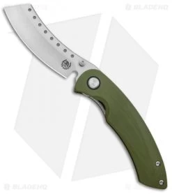 Red Horse Knife Works Hell Razor P Liner Lock Knife OD Green G10 (3.625" SW)