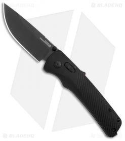 SOG Flash AT-XR Lock Knife Blackout GRN (3.45" Black)