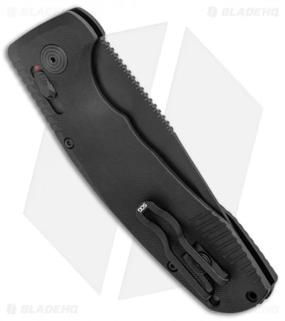 SOG Knives SOG-TAC AU Tanto Automatic Knife Black Aluminum (3.4" Black) - Image 3