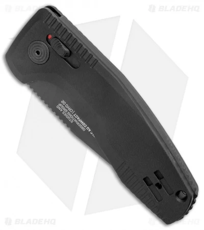 SOG Knives SOG-TAC AU Compact Automatic Knife Black (3" Black Serr) - Image 2