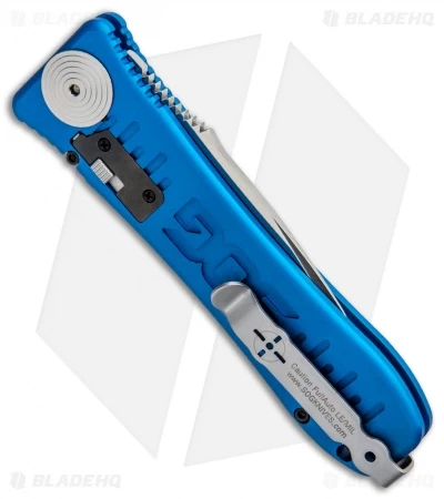 SOG Knives Spec Elite I Automatic Knife Blue (3.5" Satin) SE-51BU - Image 3