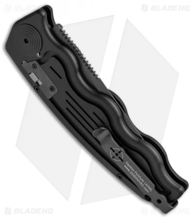 SOG-TAC Clip Point Automatic Knife (3.5" Black) ST-02 - Image 3
