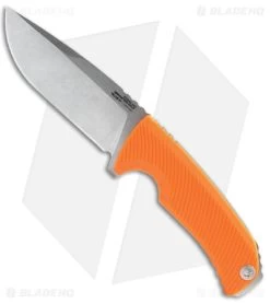 SOG Tellus FX Blaze Fixed Blade Knife Orange GRN (4.2" Stonewash)