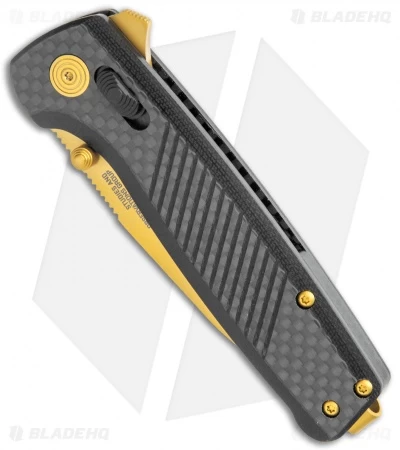SOG Terminus XR LTE Knife Carbon Fiber (3" Gold) TM1033-BX - Image 2
