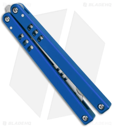 Squid Industries Mako V4.5 Bottle Opener Balisong Trainer Blue (4.3" SW) - Image 2
