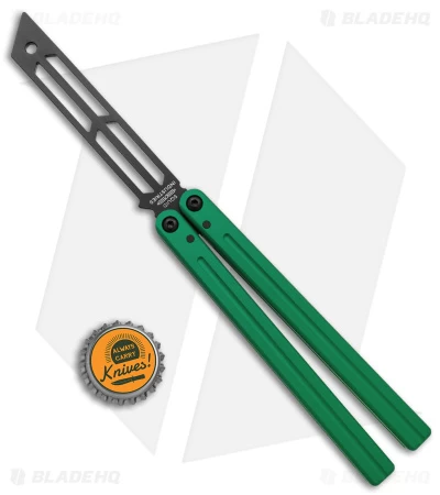 Squid Industries Triton Butterfly Balisong Trainer V2 Inked Green - Image 4