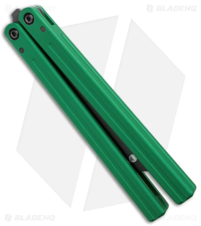 Squid Industries Triton Butterfly Balisong Trainer V2 Inked Green - Image 3