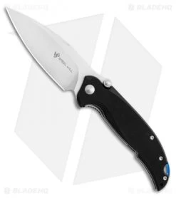 Steel Will Scylla Liner Lock Knife Black G-10 (3.4" Stonewash) SWF79-10