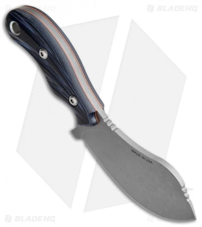 TOPS Knives Quick Skin Fixed Blade Knife Black/Blue G-10 (3.5" BB) QSK-01 - Image 2