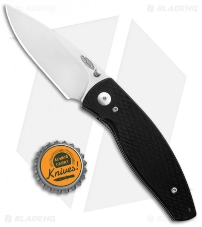 Three Rivers Manufacturing Neutron Liner Lock Knife Jet Black G-10 (3" SW ) - Image 4