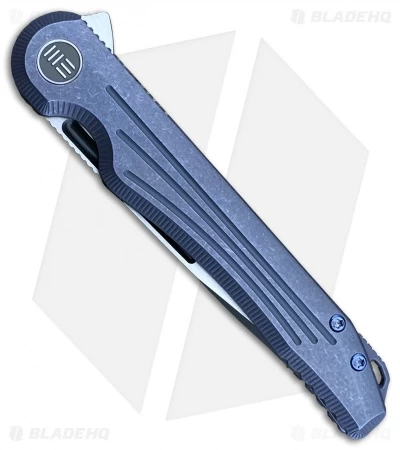 WE Knife Co. Array Frame Lock Knife Blue Ti (3.7" Black) 718A - Image 3