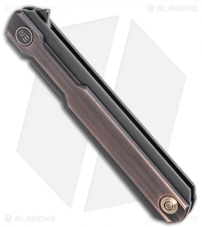 WE Knife Co. Peer Liner Lock Flipper Knife Black Ti W/ Copper (3.6" Black) 2015F - Image 2