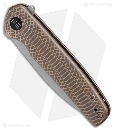 WE Knife Co. Shakan Frame Lock Knife Bronze/Gold Titanium (2.97" BB) WE20052C-2 - Image 2