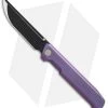 WE Knife Co. Straight Up Frame Lock Knife Purple (3.9" Black) 710A