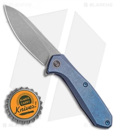 WE Knife Co. Mote Frame Lock Knife Blue Titanium (2.6" BB/SW) 2005B - Image 4