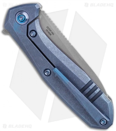 WE Knife Co. Mote Frame Lock Knife Blue Titanium (2.6" BB/SW) 2005B - Image 3