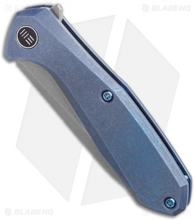 WE Knife Co. Mote Frame Lock Knife Blue Titanium (2.6" BB/SW) 2005B - Image 2