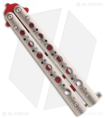 Benchmade 62T Balisong Knife Trainer Stainless Steel Butterfly (Red Dull) - Image 2