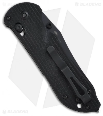 Benchmade Triage AXIS Lock Knife Black G-10 (3.5" Black Serr) 916SBK - Image 3