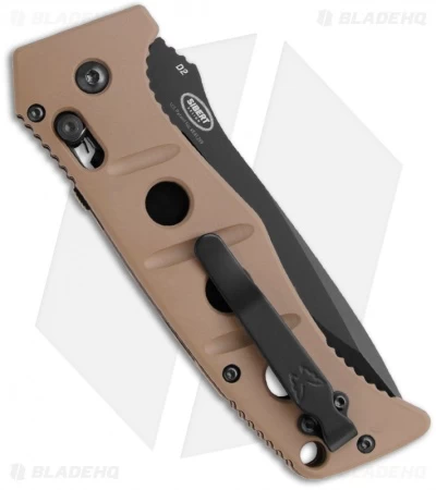 Benchmade 2750 Adamas Automatic Knife Tan (3.82" Black) 2750BKSN - Image 2