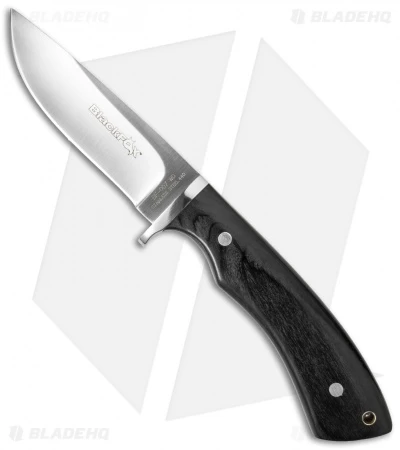 BlackFox Hunting Fixed Blade Knife Black Sandalwood (3.75" Satin)