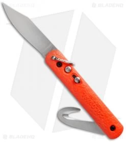 Colonial M-724 Orange Auto Rescue Knife W/Bail Loop (3" Satin)