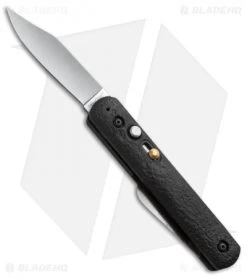 Colonial Knife Company Black Rescue Automatic Knife (3" Plain) M-724