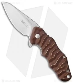CRKT Onion Wrinkle 2 Folding Knife Brown (2.75" Satin) K200BXP