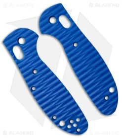 Custom Replacement Mini Griptilian Handle Sculpted Blue G-10