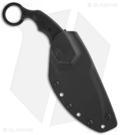 Fox Knives Parong Fighting Karambit Knife Fixed Blade (3.75" Black) 637T - Image 2