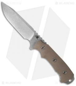 Hinderer Knives Fieldtac 5.5" Fixed Blade Knife FDE G-10 (Stonewash)