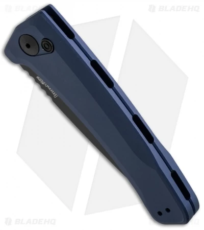 Kershaw Launch 3 Automatic Knife Blue Aluminum (3.4" Black) - Image 2