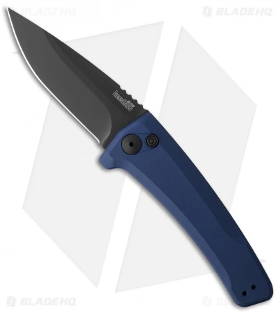 Kershaw Launch 3 Automatic Knife Blue Aluminum (3.4" Black)