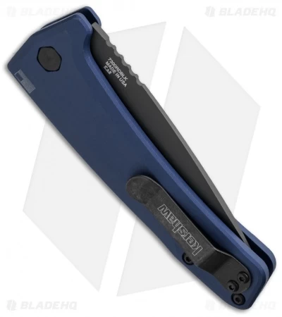 Kershaw Launch 3 Automatic Knife Blue Aluminum (3.4" Black) - Image 3