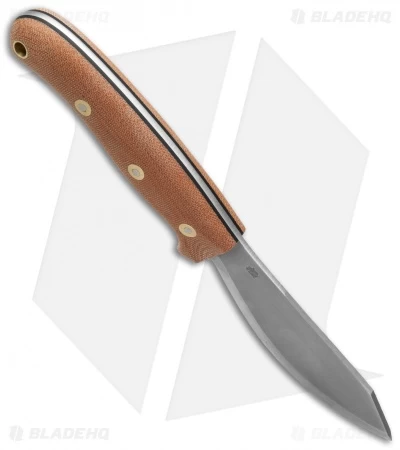 LT Wright JX2 Jessmuk O1 Knife Natural Micarta (4.5" Satin) - Image 2