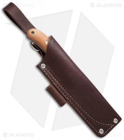 LT Wright JX2 Jessmuk O1 Knife Natural Micarta (4.5" Satin) - Image 3