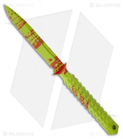 Microtech A.D.O. Knife Zombie Green S/E Fixed Blade (4.5" Plain) 116-1Z