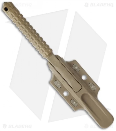 Microtech A.D.O. Knife D/E Dagger Fixed Blade (4.5" Tan Full Serr) 115-3TA - Image 2