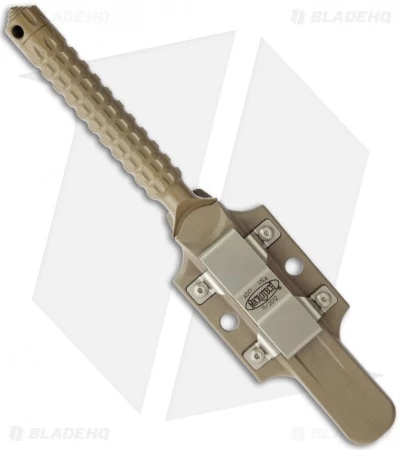 Microtech A.D.O. Knife D/E Dagger Fixed Blade (4.5" Tan Full Serr) 115-3TA - Image 3