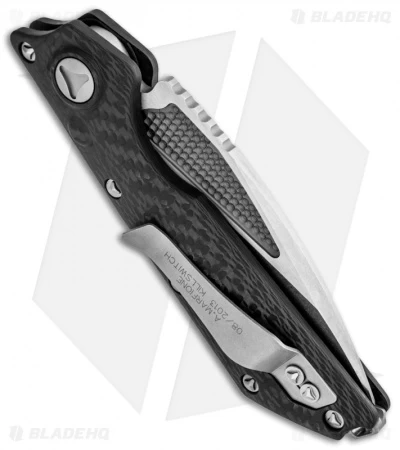 Marfione Custom DOC Killswitch Automatic Knife Carbon Fiber (3.75" Tri Tone) - Image 3