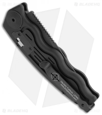 SOG Knives Mini SOG TAC Automatic Knife (Black Serr) ST-12 - Image 2