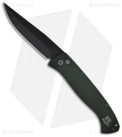 Pro-Tech Brend 1 Large Automatic Knife Green (4.6" Black) 1121GR