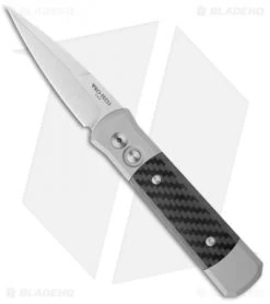 Pro-Tech Godson Automatic Knife Gray/Carbon Fiber (3.2" Satin) 700CF