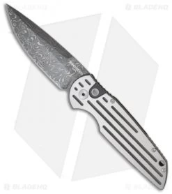 Pro-Tech Tactical Response TR-3 Steel Custom Automatic Knife (3.5" Damascus)