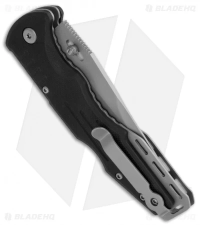 SOG Fusion Salute Lockback Knife (3.625" Black) FF-11 - Image 2