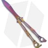 Spyderco Spyderfly Butterfly Knife Spectrum Stainless Steel (4.25" Rainbow)