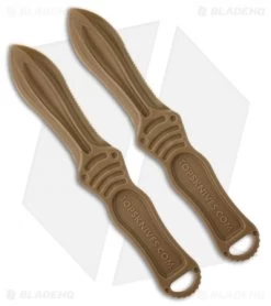 TOPS Knives Tactical Nuk Knife Coyote Dagger Fixed Blade (3.25" Plain) NUK-02CT