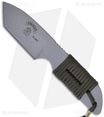 TOPS Knives Strikar XL Tanto Cord Wrapped Knife (3.75" Gray) STXL04-TGP